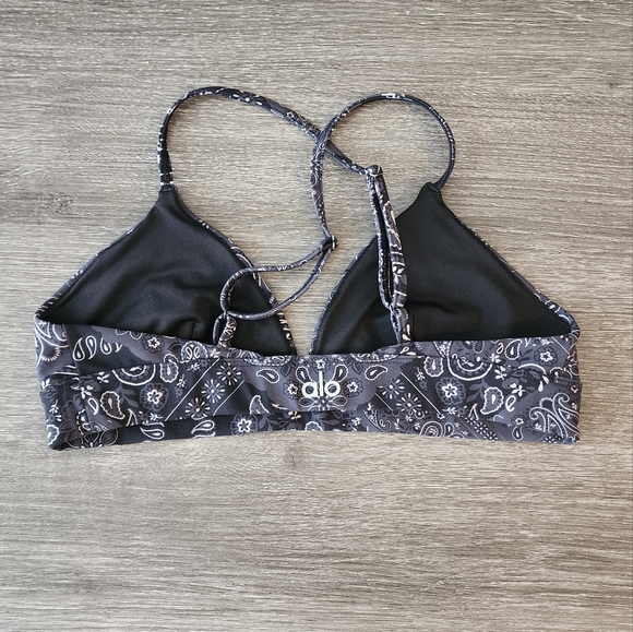 Alo Yoga Splendor Bandana Print Bralette Bra - Picture 3 of 4